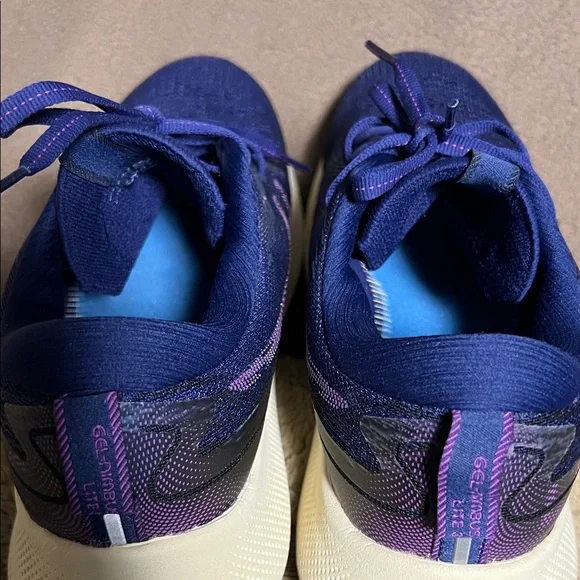 Asics Women's Sneakers - Navy and Purple - Picture 4 of 8